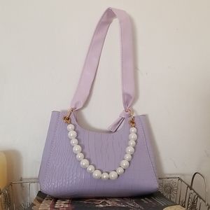 Purple Croc purse